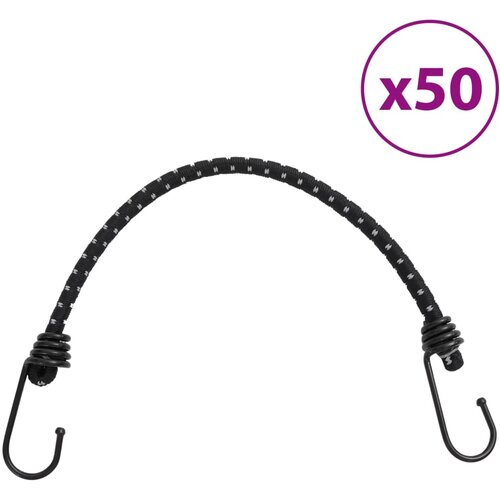 vidaXL Bungee vrv z odsevnimi trakovi in kavlji 50 kosov 38 cm Cene