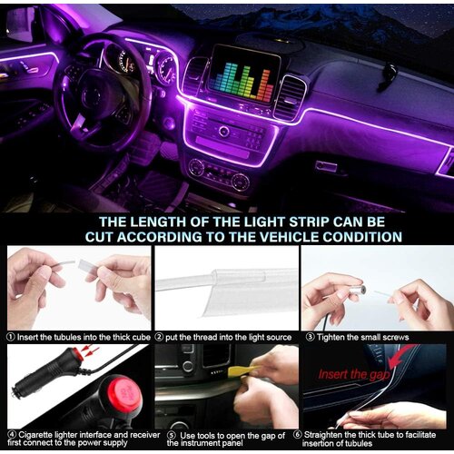 Auxito led ambijentalno osvetljenje za enterijer automobila - 5-lgx-app-1t5 ( AUX024 ) Slike