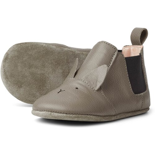 Liewood otro&amp;scaron;ki usnjeni copatki rabbit grey Slike