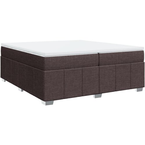 Maison Chic Box spring postelja - Vzmetna postelja z vzmetnico temno rjav 200x200 cm blago SL11679, (21902105) Cene