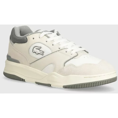 Lacoste Kožne tenisice Lineshot Leather Logo boja: bijela, 47SMA0062