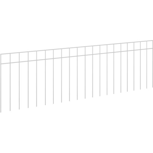 vidaXL Vrtni panel ograje 12 pcs Pocinkano jeklo Srebrna, (5000301298) Cene