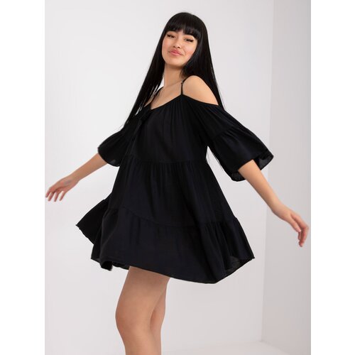 Och Bella Dress-TW-SK-BI-80840.20-black Cene