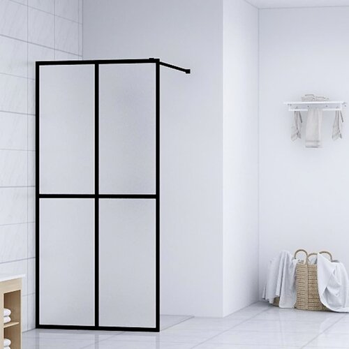 vidaXL Steklena pregrada za tuš mlečno kaljeno steklo 80x195 cm Cene