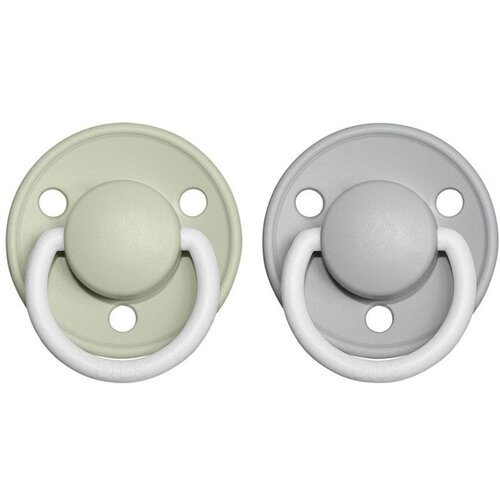Bibs De Lux Natural Rubber Night Size 1: 0+ months duda Sage / Cloud 2 kos Cene