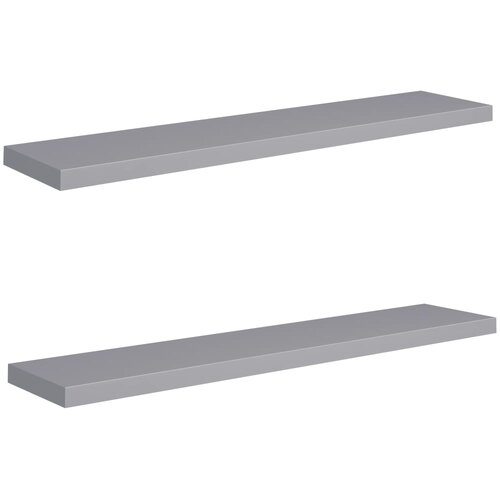 Maison Chic 2 kosi Stenske Police - Viseče police sive 120x23,5x3,8 cm MDF, (21758795) Slike