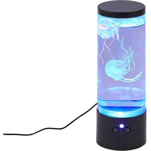 QAZQA Mehurčna cev črna 30 cm vklj. LED RGB - Dweller Slike