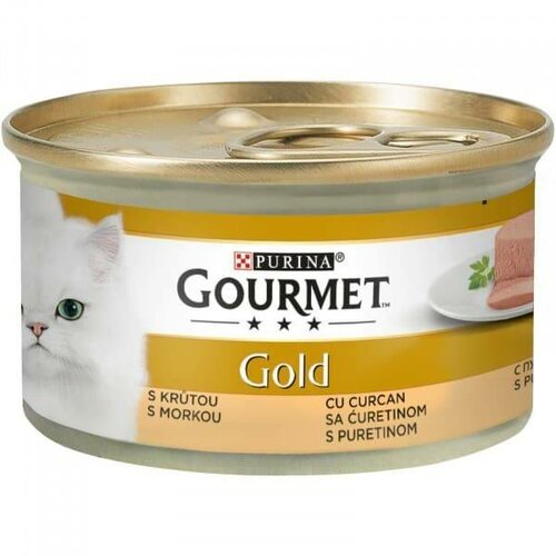 Purina gourmet gold vlažna hrana za mačke ćuretina 85 g Slike