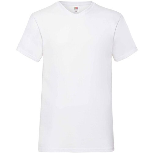 Fruit Of The Loom White Men&amp;#039;s T-Shirt Valueweight V-Neck Slike