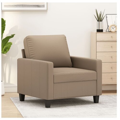 VidaXL Fotelj kapučino 60 cm umetno usnje Slike