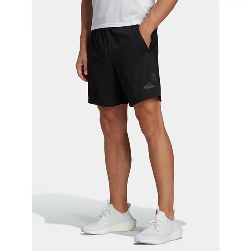 Adidas Športne kratke hlače Train Essentials Logo IB8122 Črna Regular Fit