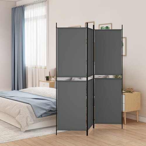 VidaXL Paravan 3-delni antracit 150x200 cm blago Slike