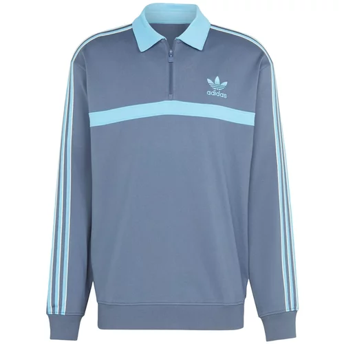 Adidas Sweater majica 'Collared' plava / svijetloplava