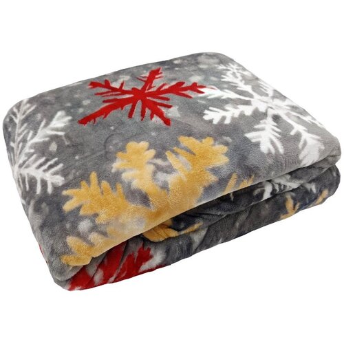 My House Siva deka s božićnim motivom od mikropliša 150x200 cm Polar Flakes – Cijene