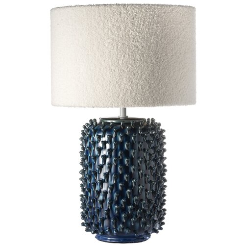 ONLI Stona lampa CERAMICA 1xE27/15W/230V 57 cm plava/krem Slike