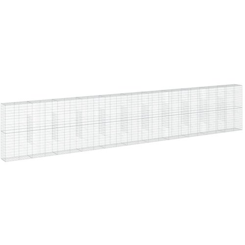  Gabionska ko&amp;scaron;ara s poklopcem 1100x50x200 cm pocinčano željezo Slike