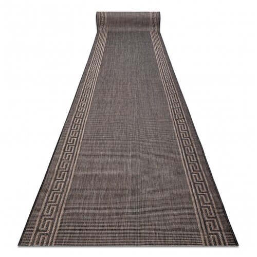 RugsX Preproga v videzu sisala SION 20446 Okvir, Gr&scaron;ki ključ plosko tkanje natural temno bež 80 80x230 cm, (5000292567) Cene