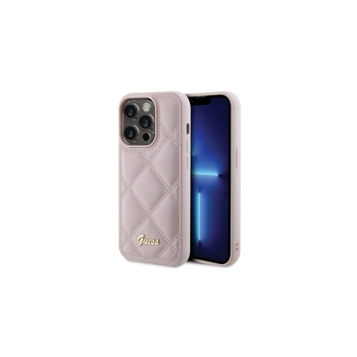  ORIGINALNA FUTROLA GUESS SA PRO&Scaron;IVENIM METALNIM LOGOTIPOM GUHCP15LPSQSQSP ZA IPHONE 15 PRO ROZA Cijene