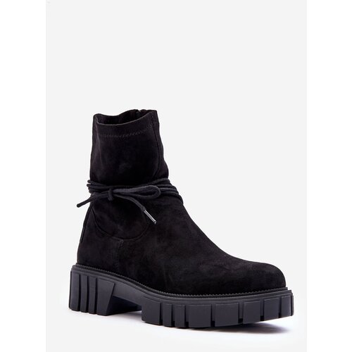 Kesi Black Lineanor Women's Shoes with Weaving Cene