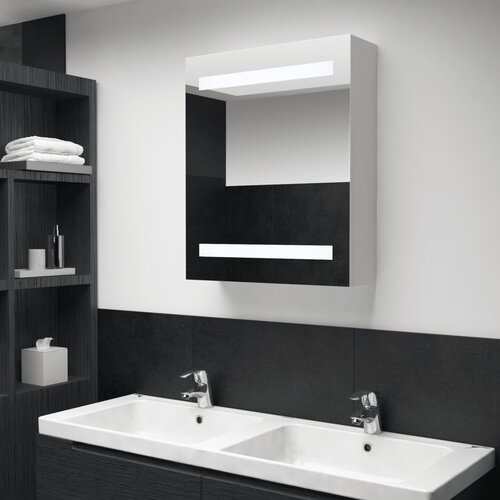 VidaXL LED kopalni&amp;scaron;ka omarica z ogledalom 50x13,5x60 cm Slike