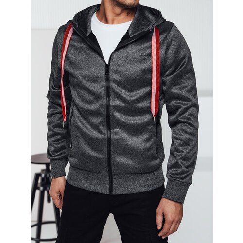 DStreet Bluza męska z kapturem ciemnoszara Slike