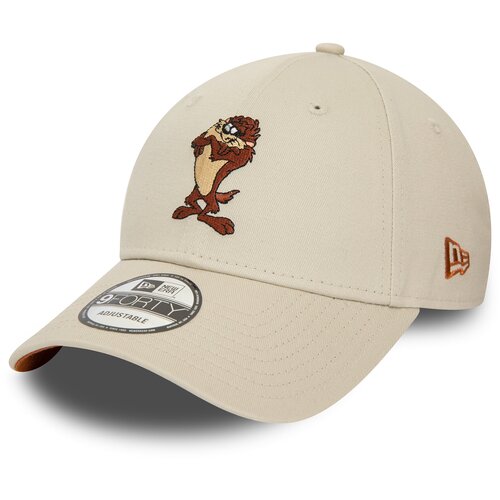 New Era Pamučna kapa sa &amp;scaron;iltom x Looney Tunes boja: bež, s aplikacijom, TAZ Slike