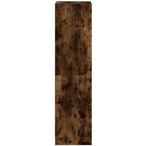  Visoka komoda sa staklenim vratima boja hrasta 35 x 37 x 142 cm Slike