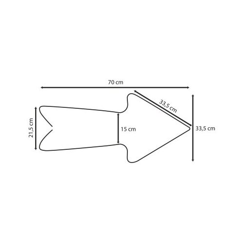 Opviq arrow - large - white white decorative wall led lighting Cene