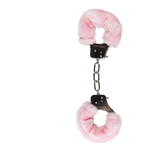 Easytoys Fetish Collection Furry Handcuffs - Pink Cene