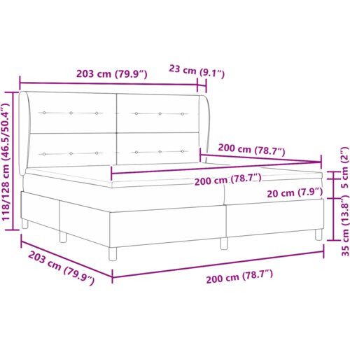 Krevet s podlogom i madracem svjetlosive boje 200x200 cm od bar&amp;scaron;una Slike