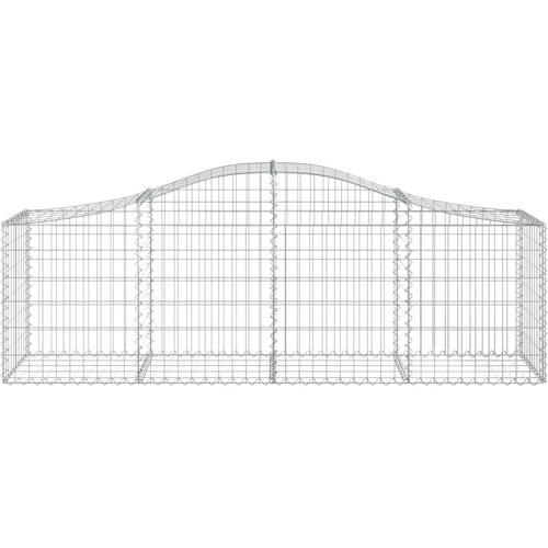  Lučne gabionske ko&amp;scaron;are 40 kom 200x50x60/80 cm pocinčano željezo Slike