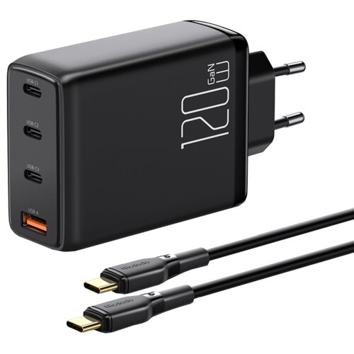 McDodo CH-5141 Zidni punjač, USB-C, 100W + USB-A + Kabl, Tip-C, 100W, 2m Slike