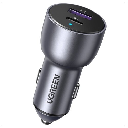 Ugreen avtopolnilec USB + USB-C PD 36W siv - 60980 Cene