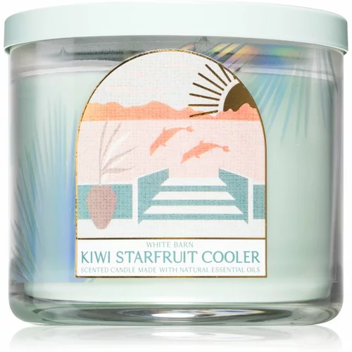 Bath & Body Works Kiwi Starfruit Cooler dišeča sveča z eteričnimi olji I. 411 g