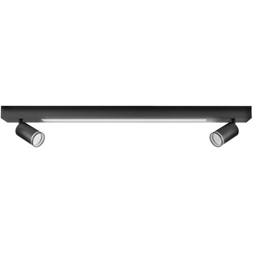  LED plafonsko svetlo PARIS LED/24W/230V + 2xGU10/10W crno Slike