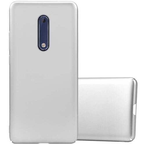 Cadorabo Case, združljiv z Nokia v kovinskem srebru - trdi za&scaron;čitni pokrov v kovinskem videzu pred praskami in udarci, (20567717) Cene