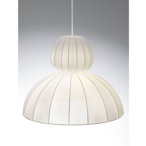 Nova Luce Mat bela tekstilna viseča svetilka &amp;oslash; 50 cm Delina &amp;ndash; Slike