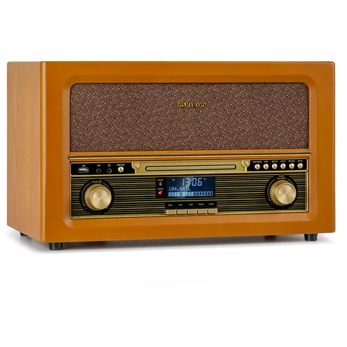 Auna Belle Epoque 1906 DAB, retro stereo sustav, radio, DAB radio, UKW radio, MP3 reprodukcija, BT