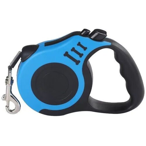 INF 5M Automatic Retractable Pet Leash with One-Hand Brake and Auto-Lock Blue, (5000214759) Cene