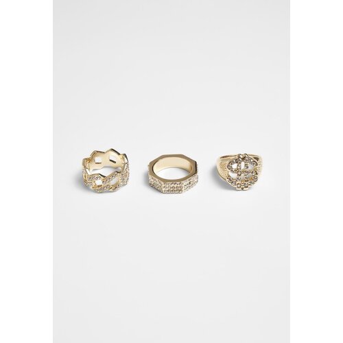 Urban Classics Rings - 3pcs - gold colors Slike