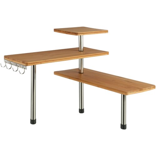  FIVE polica kuhinjska 45x43x38.5cm bamboo, inox, pvc bambus Slike