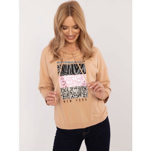 Calimera Blouse-CLM-BZ-1270.39P-camel Slike