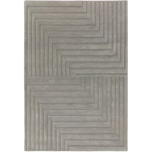 Asiatic Carpets Sivi vuneni tepih 120x170 cm Form –