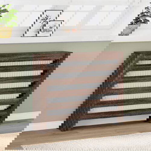 VidaXL Pokrov za radijator hrasta sonome 104x20x82cm konstruirano drvo Slike
