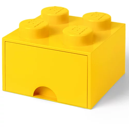 Lego kocka s predalnikom za shranjevanje 4 yellow