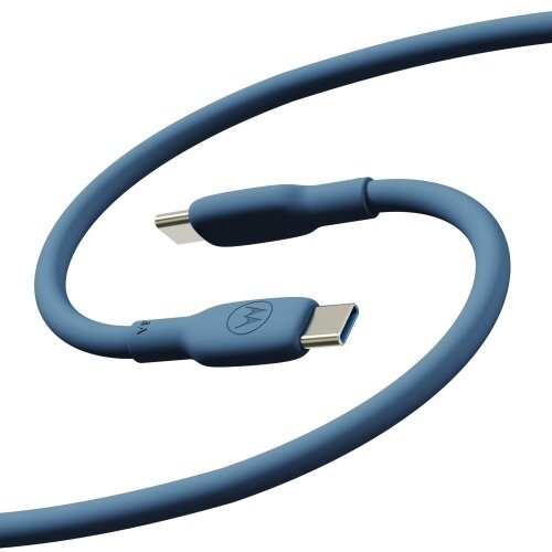 Motorola silicone 2m kabl type c na type c 5A, blue / 100W Cene