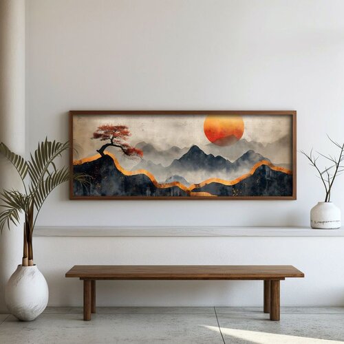 Wallxpert FAH155-150 Multicolor Decorative Framed MDF Painting Cene