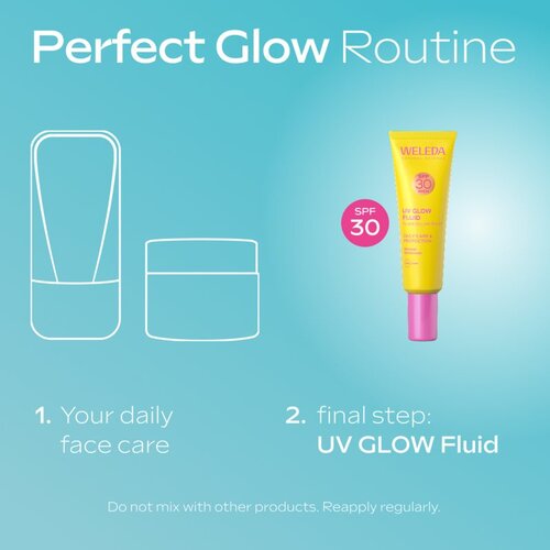Weleda UV Glow Fluid fluid za obraz za osvetlitev kože SPF 30 30 ml Slike