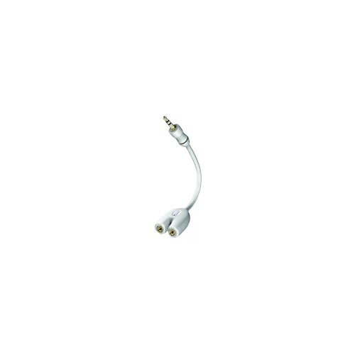 Inakustik 00310302 klinker avdio Y-kabel [1x 3\,5 mm banana moški konektor - 2x priključna doza za 3\,5 mm banana moški konektor] 10.00 cm bela, (20432214) Cene