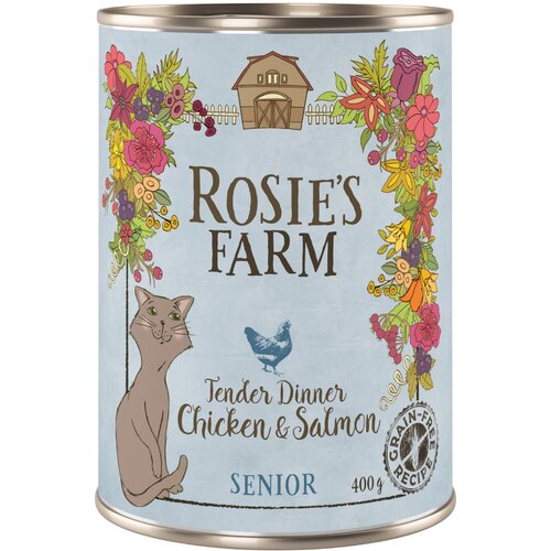Rosie's Farm Senior 6 x 400 g - Senior: pi&scaron;čanec & losos Cijene